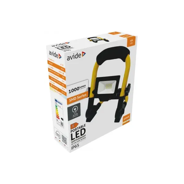 LED Flood Light Slim SMD 10W with Stand 1.5m NW