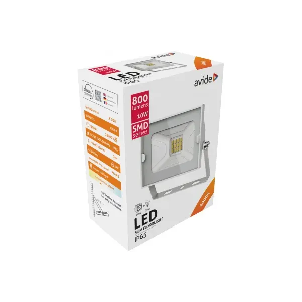 LED Flood Light Slim SMD 10W NW White