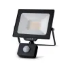 LED Frosted Flood Light Slim SMD 30W NW 4000K PIR with Quick Connector