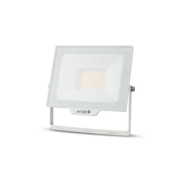 LED Frosted Flood Light Slim SMD 30W NW 4000K White