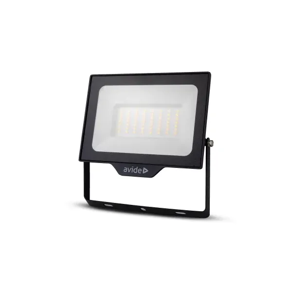 LED Frosted Flood Light Slim SMD 30W NW 4000K with Quick Connector