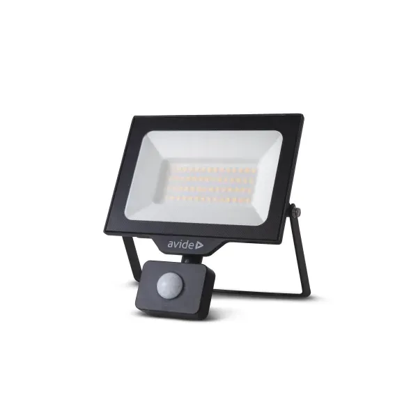 LED Frosted Flood Light Slim SMD 50W NW 4000K PIR