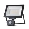 LED Frosted Flood Light Slim SMD 50W NW 4000K PIR