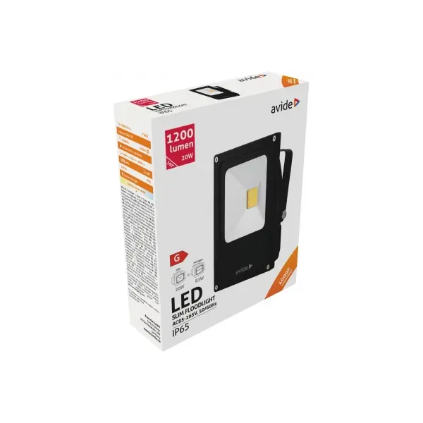 Avide LED-prožektor Slim 20W NW 4000K