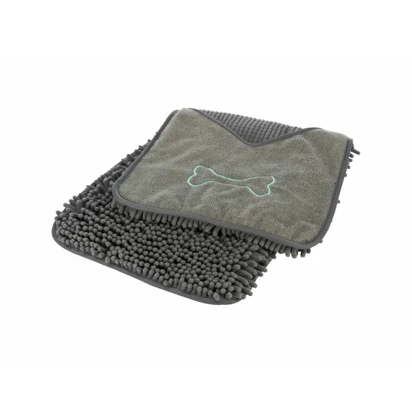 Microfibre Towel Trixie Grey 78 × 32 cm