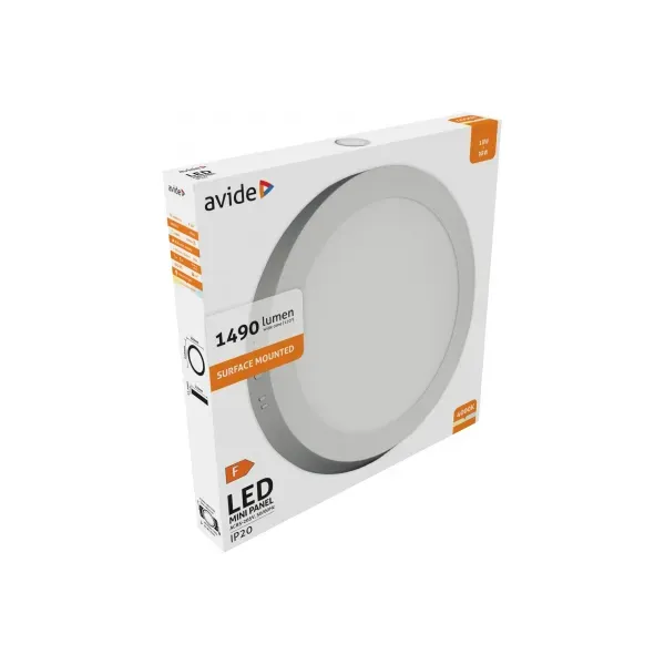 LED Ceiling Lamp Surface Mounted Round ALU 18W NW