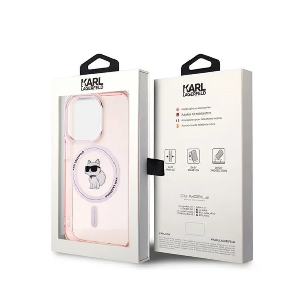 Karl Lagerfeld IML Choupette MagSafe - Case for iPhone 14 Pro Max (Pink)