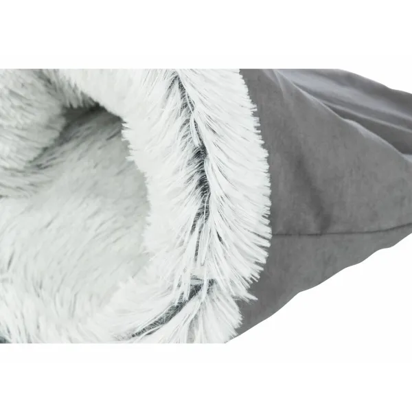Pet bed Trixie Harvey White Black Grey Polyester Plush Ø 30 × 50 CM