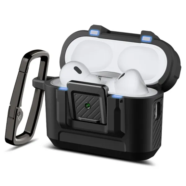 Spigen Lock Fit - Armored Case for Apple AirPods Pro 3 (Matte Black)