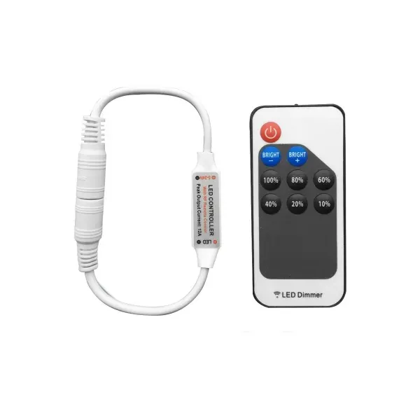 LED Strip 5-24V 144W Dimmer 9 Keys RF Remote and Controller