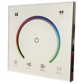 LED Strip 12-24V 144W RGB Touch Remote and Controller White