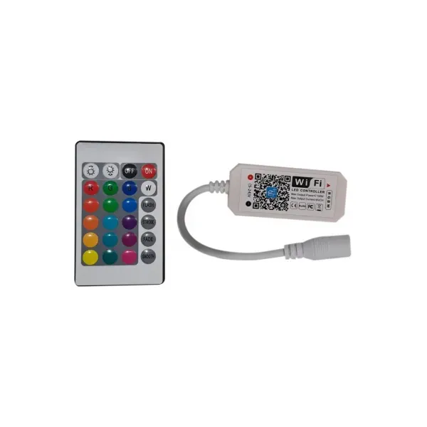 LED Strip 12-24V 100W RGB+W IR Remote and WIFI Controller