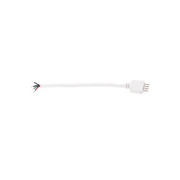 LED Strip 12V RGB 4PIN Connector Cable White Male