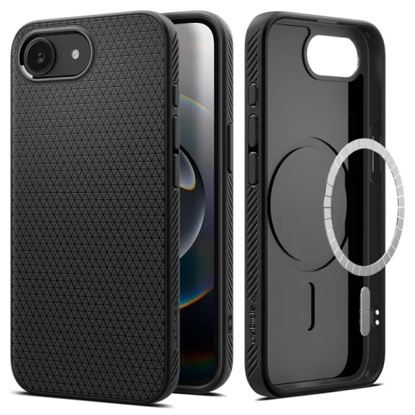 Spigen Liquid Air Mag MagSafe - Case for iPhone 17e / 16e (Matte Black)