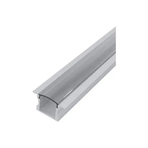 Alu Profile "U" 24x14.2mm Recessed with Clear cover 1m