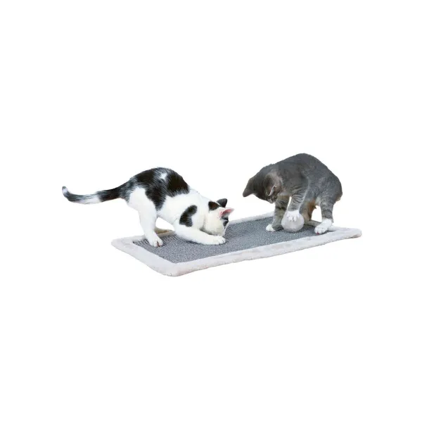 Scratching Post for Cats Trixie Grey Light grey Polyester Sisal EVA 55 × 35 cm