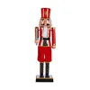 Decorative Figure Red Black Nutcracker 7,5 x 28 x 7,5 cm Plastic