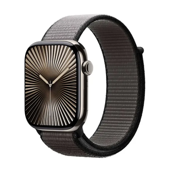 Crong Nylon - Sport Band for Apple Watch 44/45/46/49 mm (Night Grey)