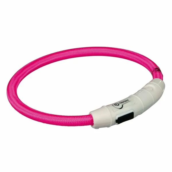 Antkaklis su LED augintiniams Trixie Rožinė XS/S