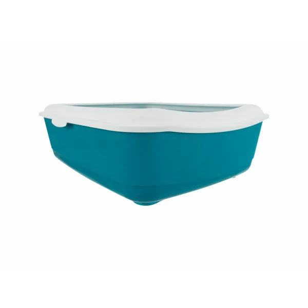 Kissan hiekkalaatikko Trixie Classic Sininen Valkoinen Muovinen 37 × 15 × 47 cm