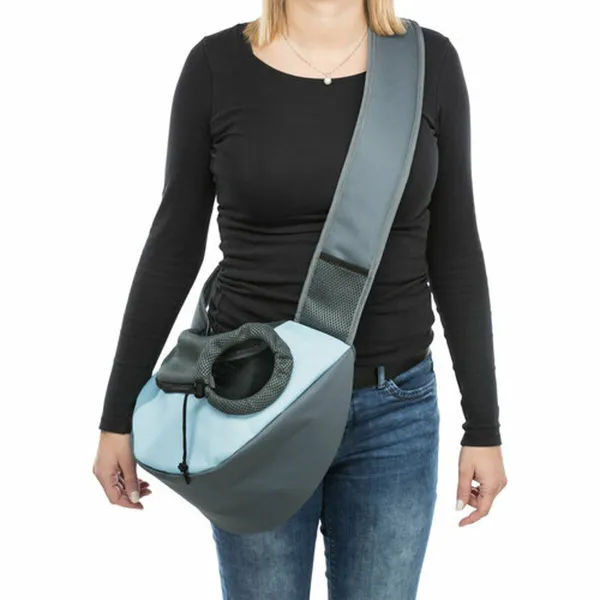 Over the Shoulder Pet Handbag Trixie Sling Light Blue Light grey 5 × 25 × 18 cm