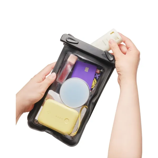 Spigen A603 Universal Waterproof Case - Waterproof Case for Smartphones up to 6.9" (Black)