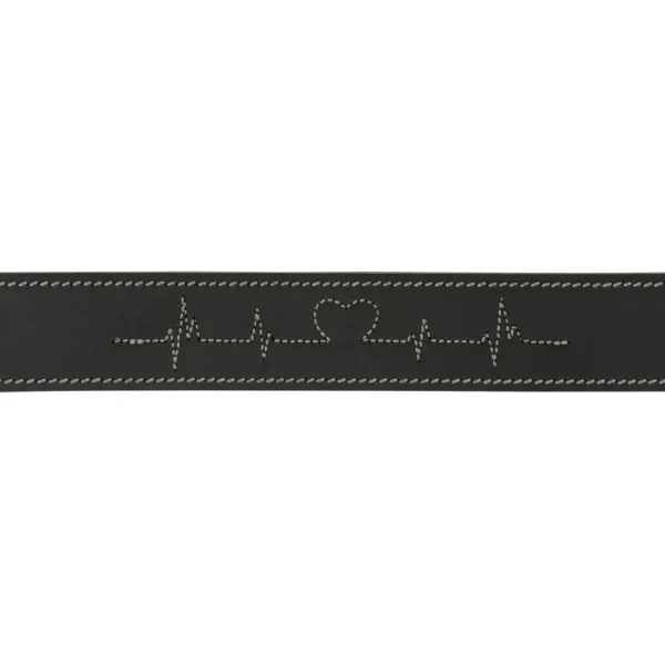 Dog collar Trixie Heartbeat Black L 47-55 cm