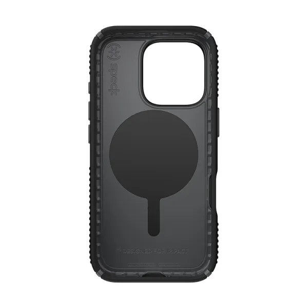 Speck Presidio2 Grip ClickLock & MagSafe - iPhone 16 Pro Case (Black / Slate Gray / White)