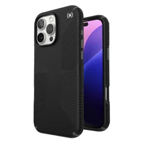 Speck Presidio2 Grip - iPhone 16 Pro Max Case (Black / Slate Gray / White)