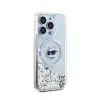 Karl Lagerfeld Liquid Glitter Choupette Head MagSafe - iPhone 14 Pro Max Case (Transparent)