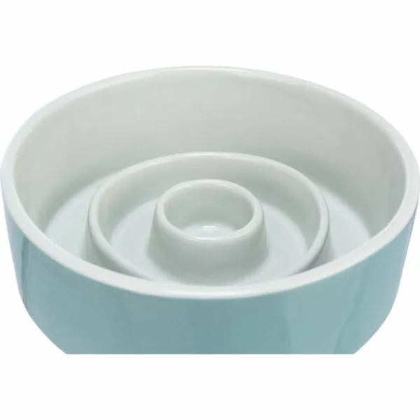 Suņu barotava Trixie Slow Feeding Zils Pelēks Ø 14 cm 450 ml