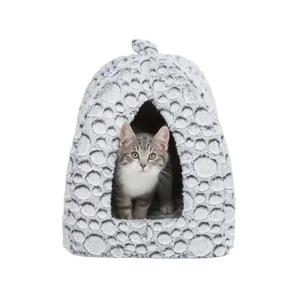 Hut Trixie White Grey 32 × 42 × 32 cm