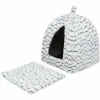 Hut Trixie White Grey 32 × 42 × 32 cm