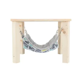 Hanging Hammock Trixie Grey Peach 37 × 29 × 37 cm Wood