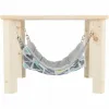 Hanging Hammock Trixie Grey Peach 37 × 29 × 37 cm Wood