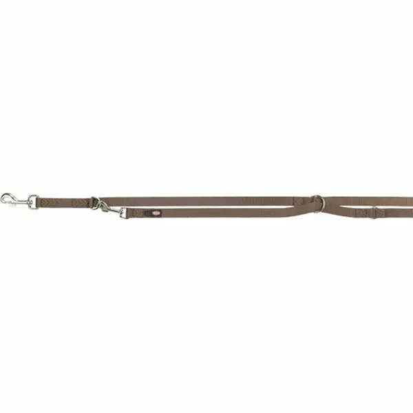 Adjustable dog leash Trixie Premium Hazelnut XS/S