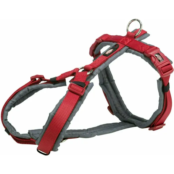 Suņu drošības siksna Trixie Premium Trekking Sarkans Grafīts S