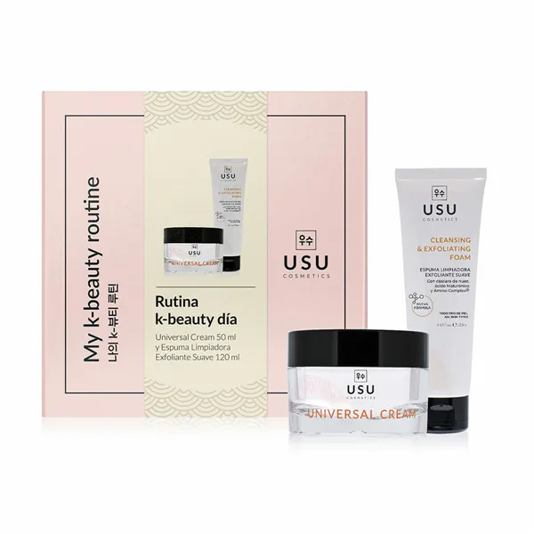 Unisex Cosmetic Set USU Cosmetics My K-Beauty Day Rutine 2 Pieces