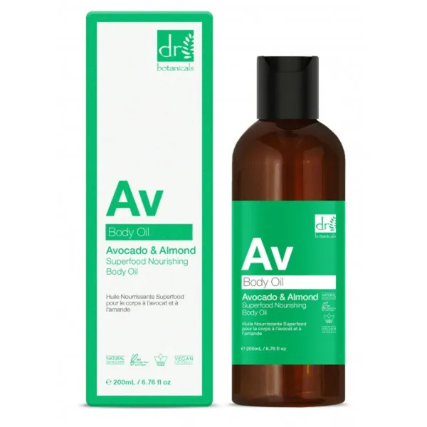 Body Oil Botanicals AV Superfood Avocado Almonds (200 ml)