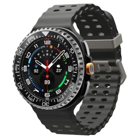 Spigen Bezel Tune Pro Diver - Case / Protective Ring for Samsung Galaxy Watch 8 Classic 46 mm (Silver)