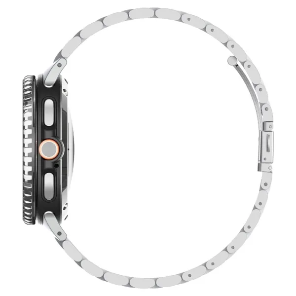 Spigen Bezel Tune Pro Diver - Case / Protective Ring for Samsung Galaxy Watch 8 Classic 46 mm (Silver)