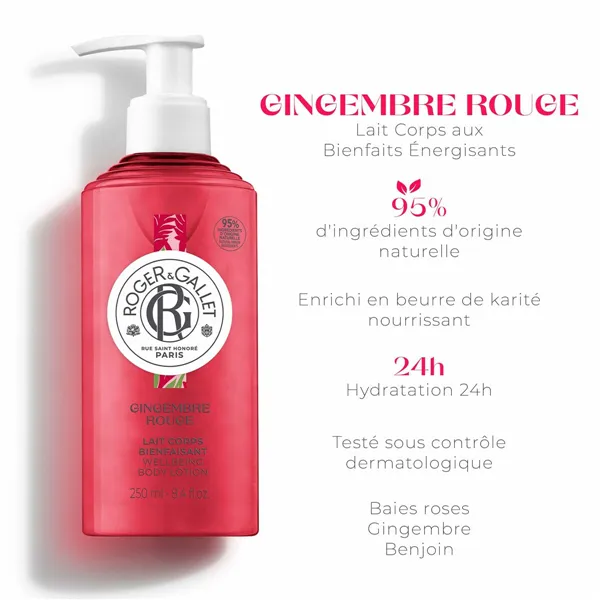 Body Cream Roger & Gallet Gingembre Rouge 250 ml