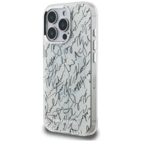 Karl Lagerfeld IML Karl Script Pattern MagSafe - Case for iPhone 16 Pro (white)