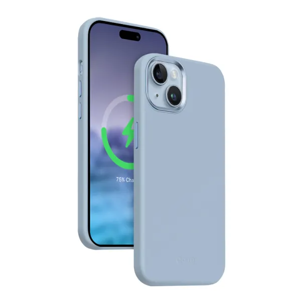 Crong Color Cover LUX Magnetic - iPhone 15 Plus MagSafe Case (Blue)
