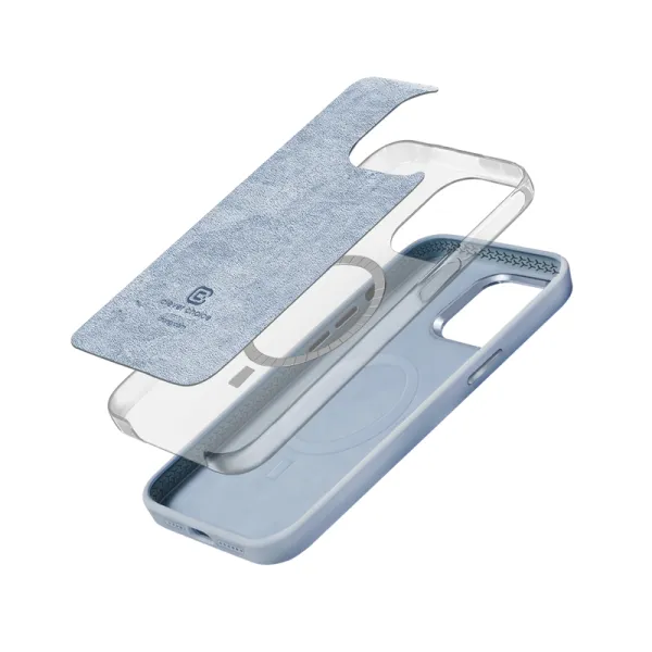 Crong Color Cover LUX Magnetic - iPhone 15 Plus MagSafe Case (Blue)