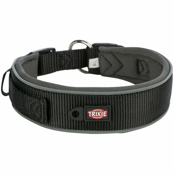 Suņa kaklasiksna Trixie Premium Melns Grafīts S/M 33-42 cm