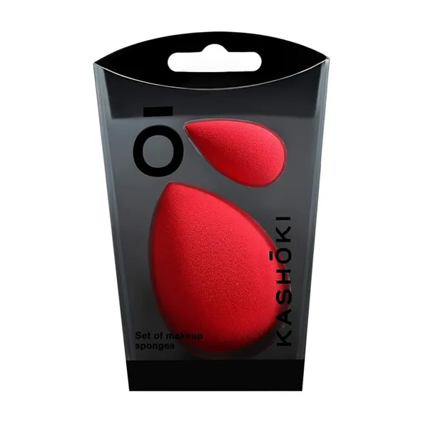 Make-up Sponge Kashōki Kashoki Esponjas Lote Red 2 Pieces