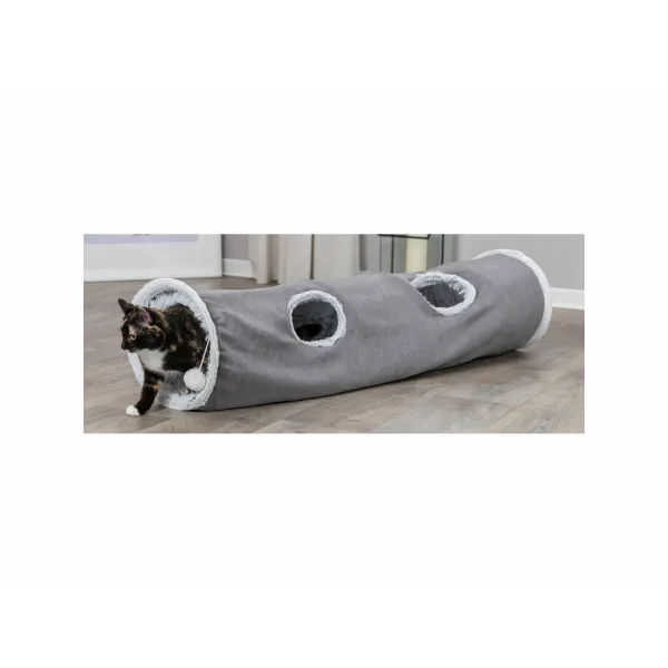 Складной туннель для домашних животных Trixie Серый Ø 27 × 116 CM