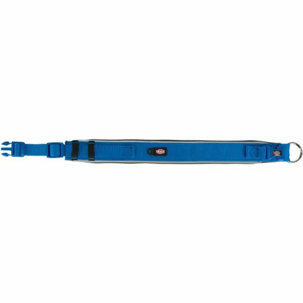 Koiran kaulapanta Trixie Premium Grafiitinharmaa koboltinsininen S/M 33-42 cm