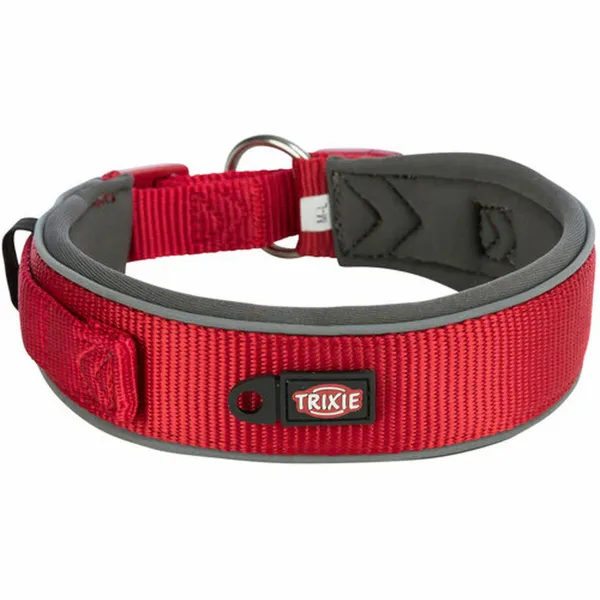 Dog collar Trixie Premium Red Graphite M/L 40-48 cm